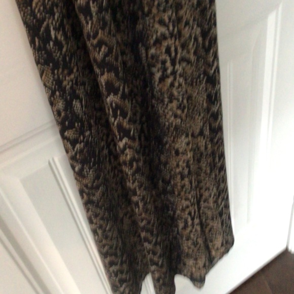 NWOT Moda International Brown/Black Animal Print Lined Dress - Picture 8 of 12